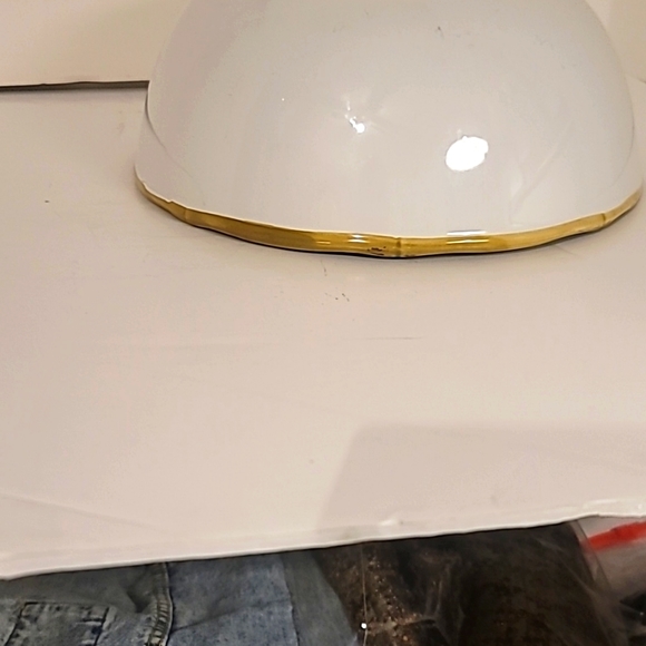 Global Design Collection Ceramic Bowl With Ceramic Bamboo Trim - Picture 3 of 4